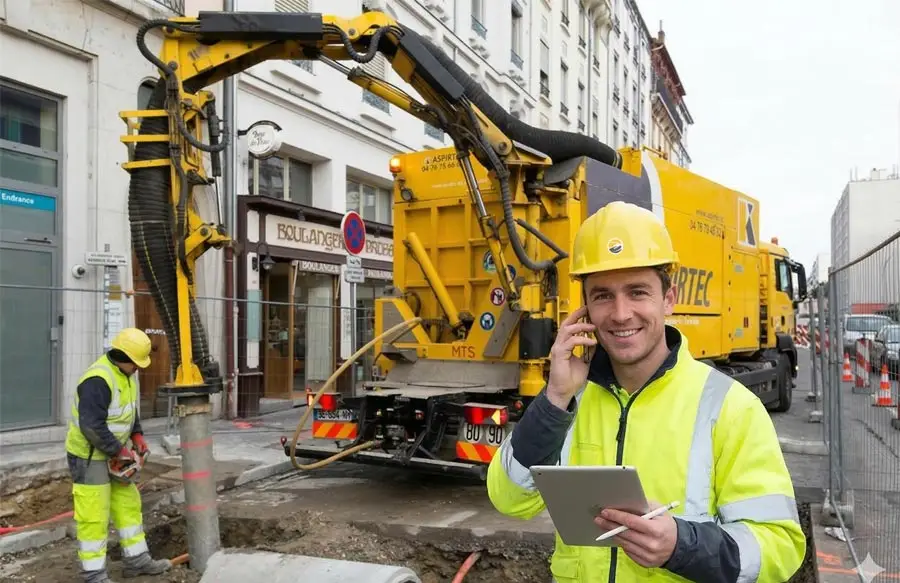 Camion aspiratrice excavatrice ASPIRTEC grande puissance pour terrassement sécurisé