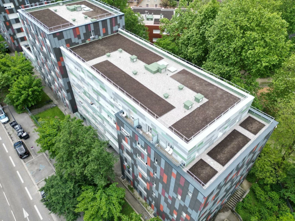 Toiture végétalisée Résidence Beauvert Grenoble a Grenoble 38000 - image a la une