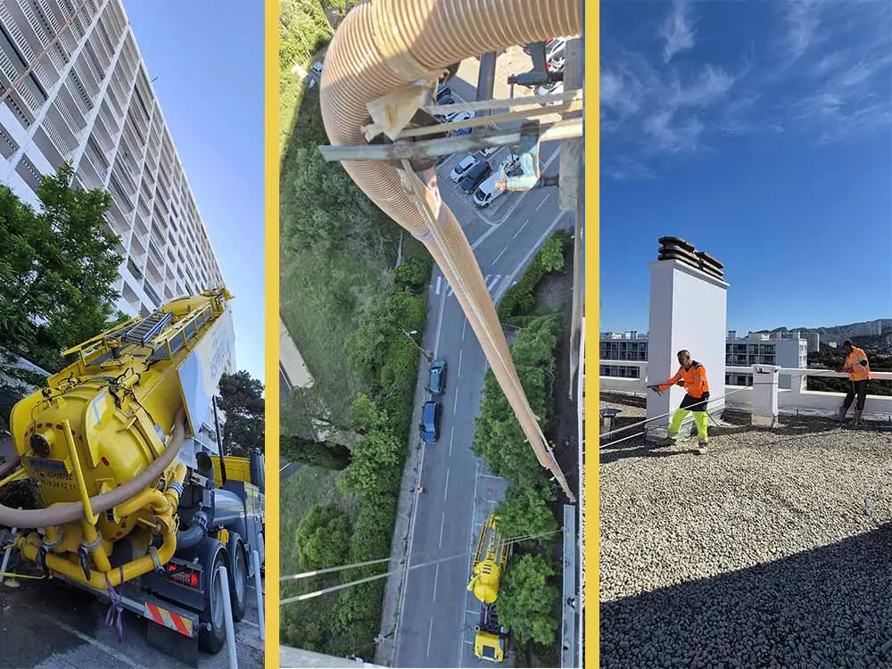 location camion souffleur marseille soufflage gravier